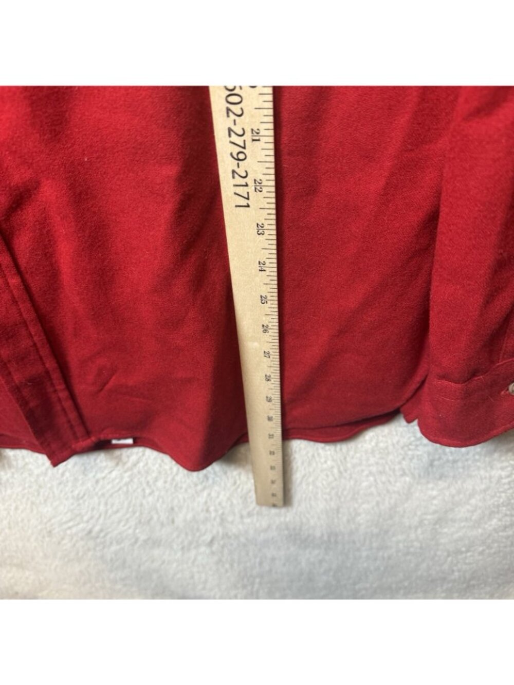 Vintage Pendleton Trail Shirt Mens XL Red 100% Pure Virgin Wool Elbow Patches - Picture 6 of 7